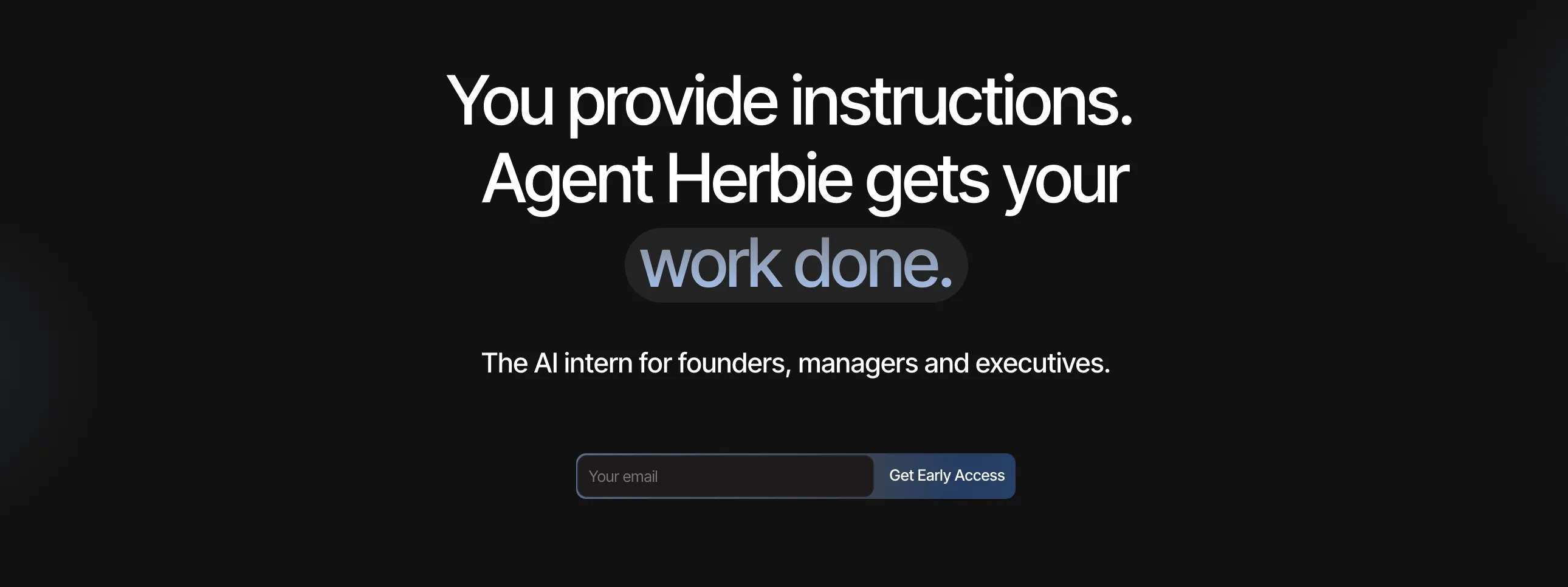 Agent Herbie Agent's User Interface